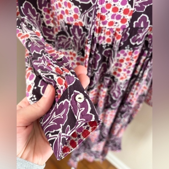 Boden Purple Floral Mini Dress - Picture 6 of 10